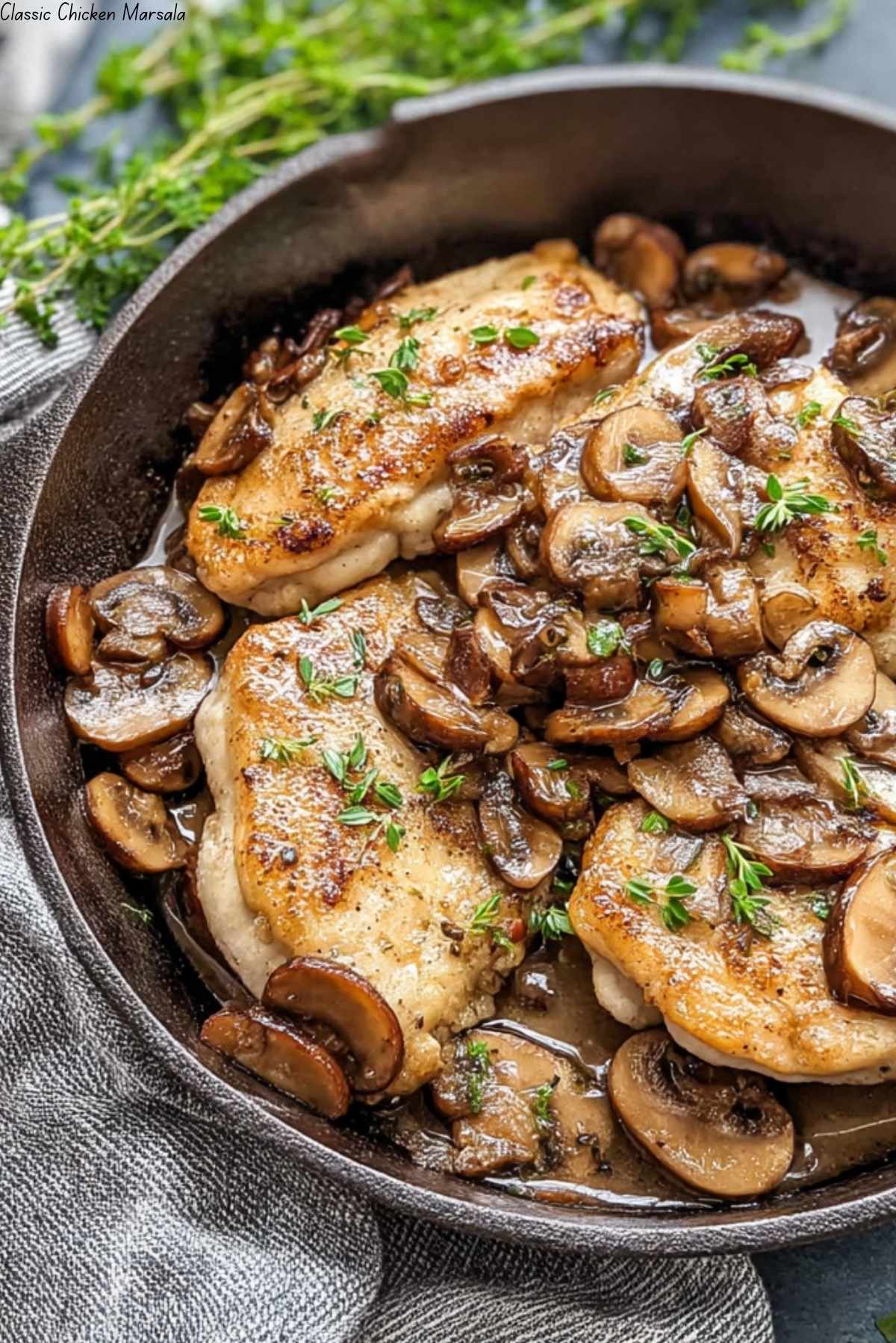 Classic Chicken Marsala
