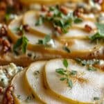 Pear and Gorgonzola Flatbread Recipe | Elegant Dinner Idea