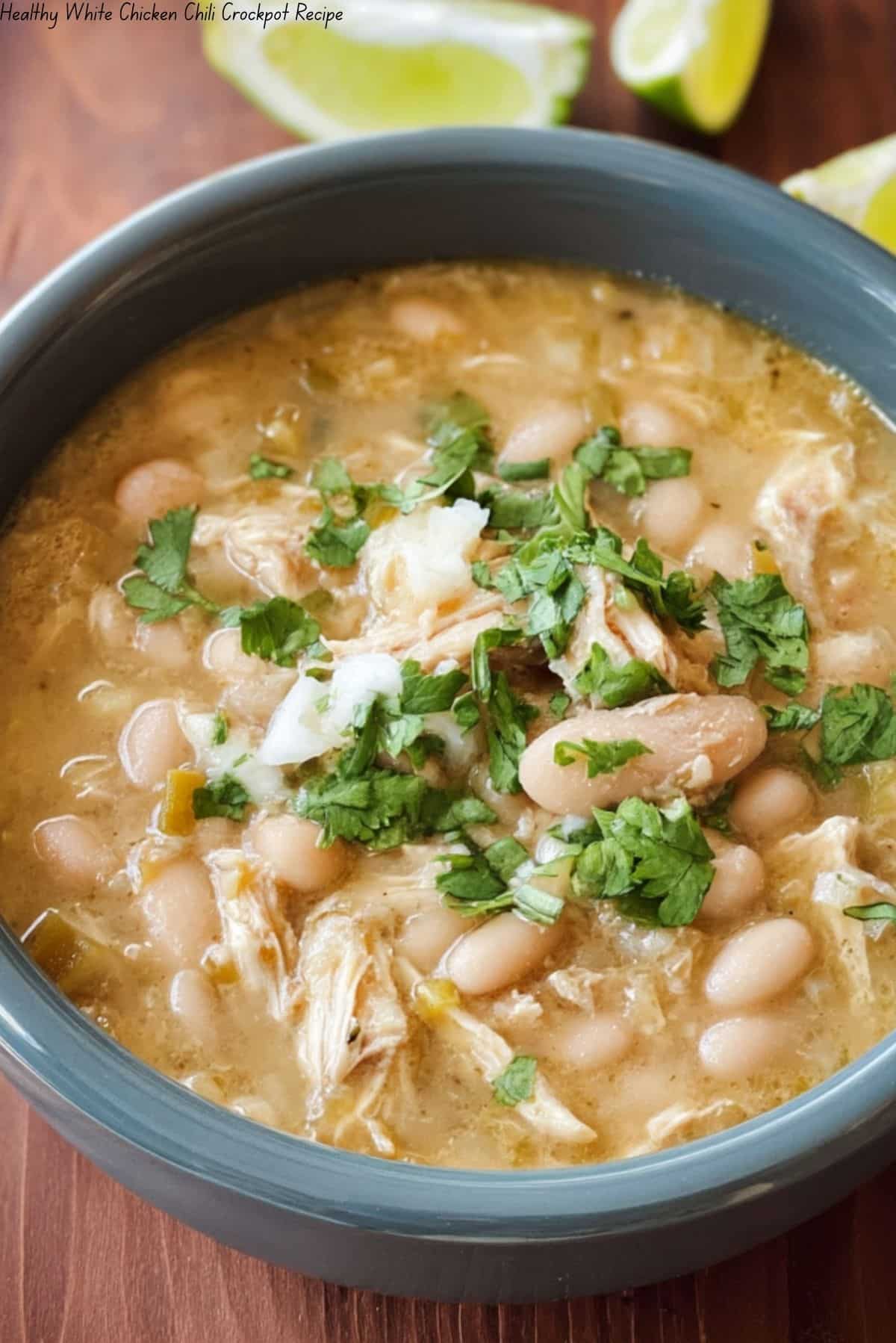 Healthy White Chicken Chili Crockpot Recipe