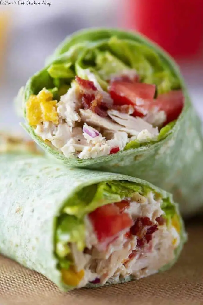 California Club Chicken Wrap 4 California Club Chicken Wrap
