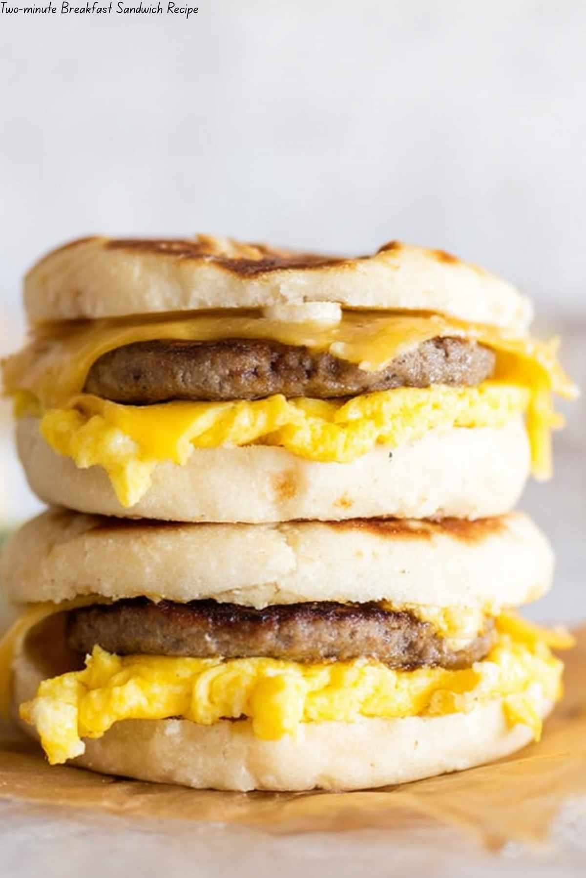 Two-minute Breakfast Sandwich Recipe