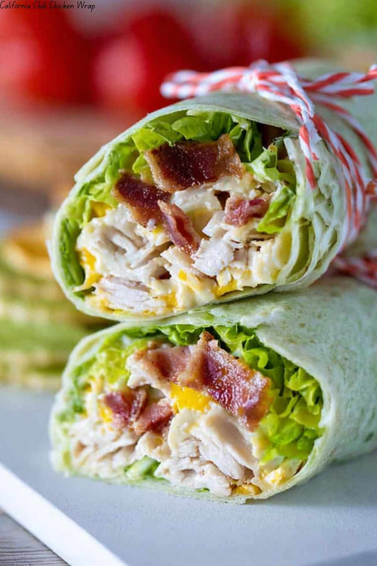 California Club Chicken Wrap