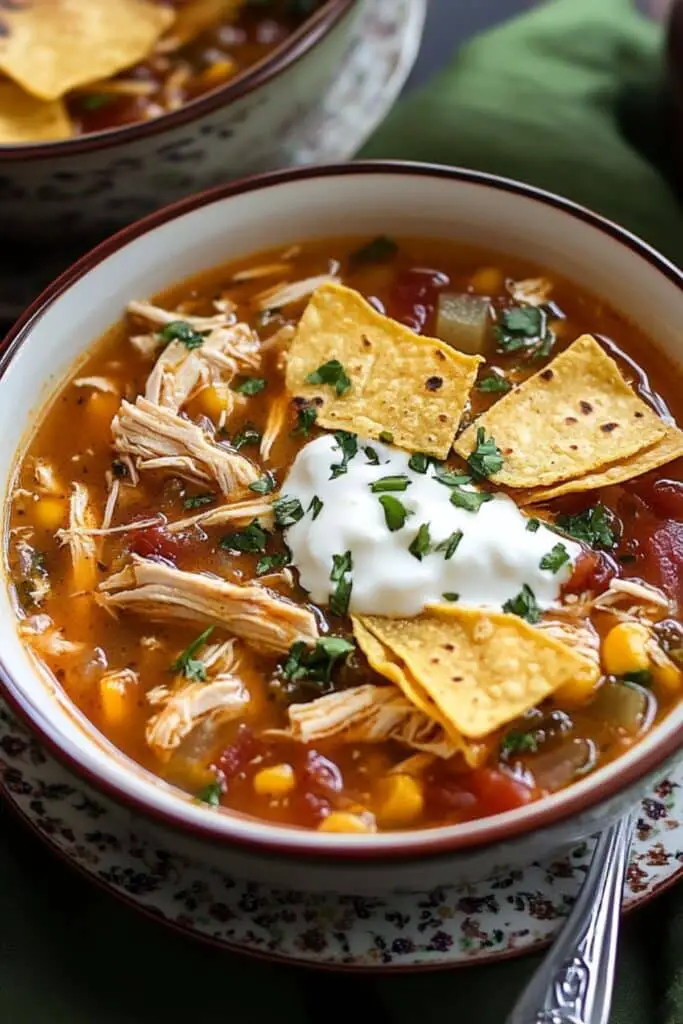 Slow Cooker Chicken Tortilla Soup Recipe 4 Slow Cooker Chicken Tortilla Soup Recipe