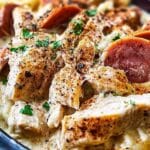 Slow Cooker Cajun Chicken Alfredo