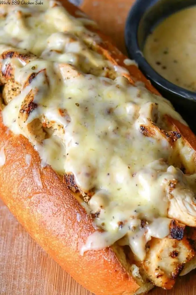 White BBQ Chicken Subs 4 White BBQ Chicken Subs