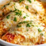 Easy Peasy Parmesan Chicken in the Crockpot (Only 5 ingredients!)