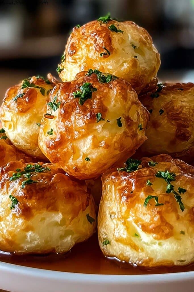 Mashed Potato Cheese Puffs