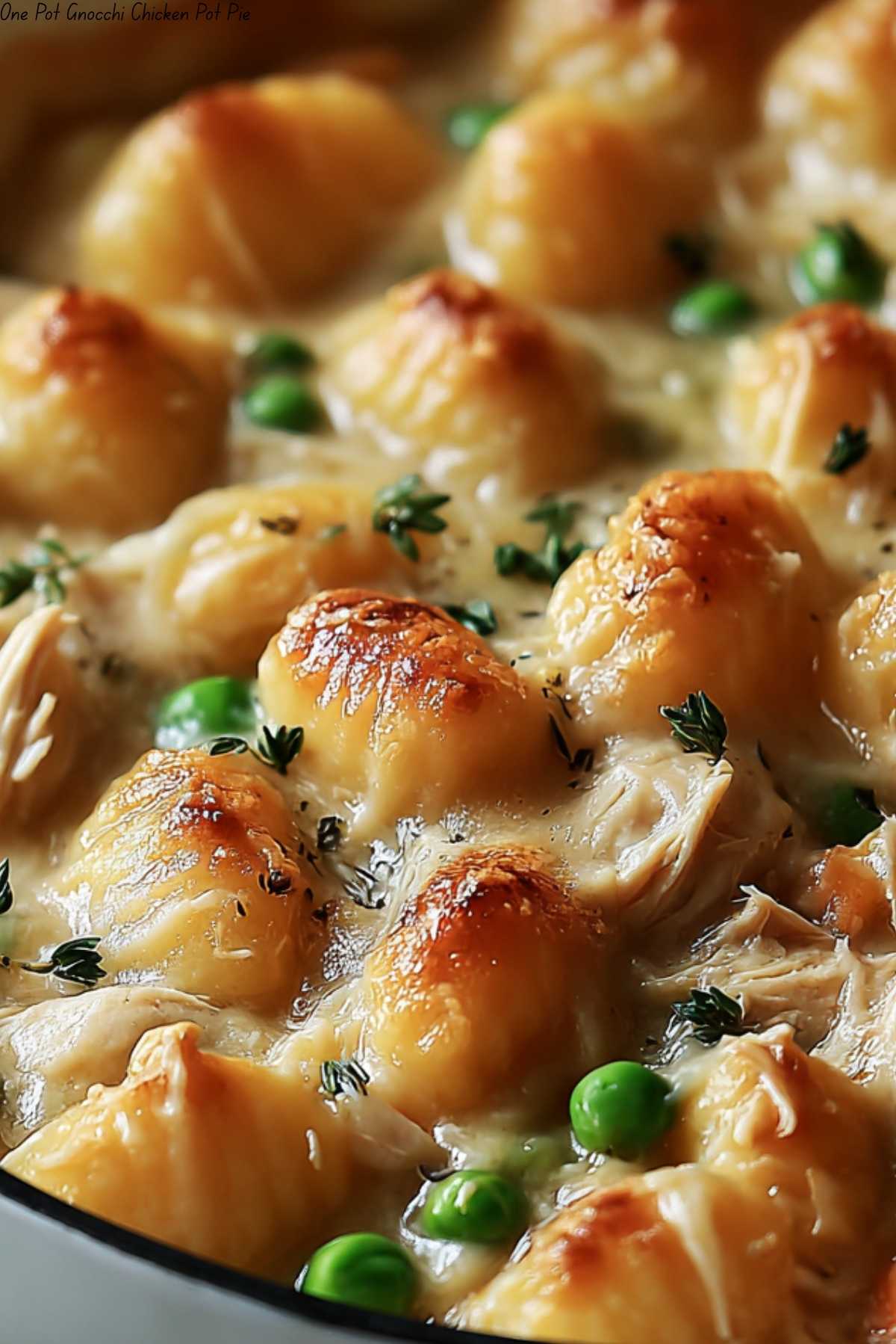 One Pot Gnocchi Chicken Pot Pie