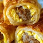 Sausage, Egg, and Cheese Breakfast Roll-Ups