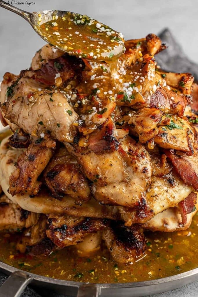 Greek Chicken Gyros