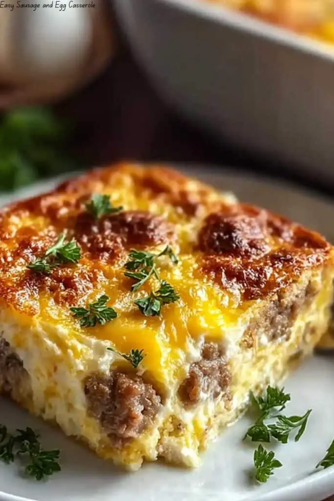 Easy Sausage and Egg Casserole 4 Easy Sausage and Egg Casserole