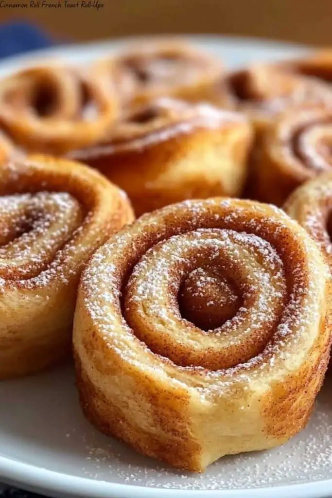 Cinnamon Roll French Toast Roll-Ups 4 Cinnamon Roll French Toast Roll-Ups