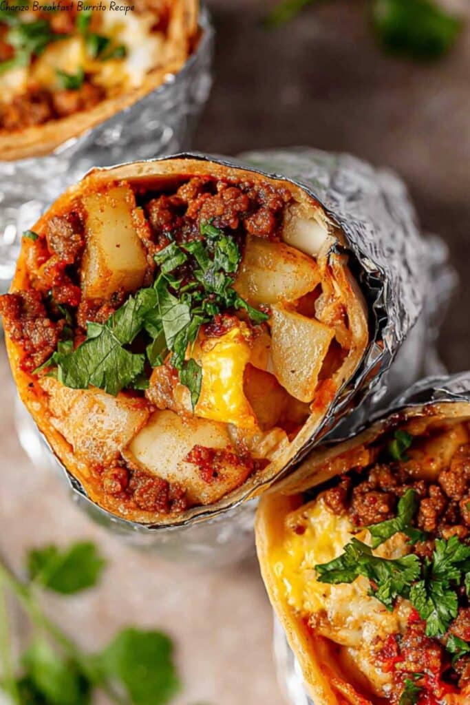 Chorizo Breakfast Burrito Recipe
