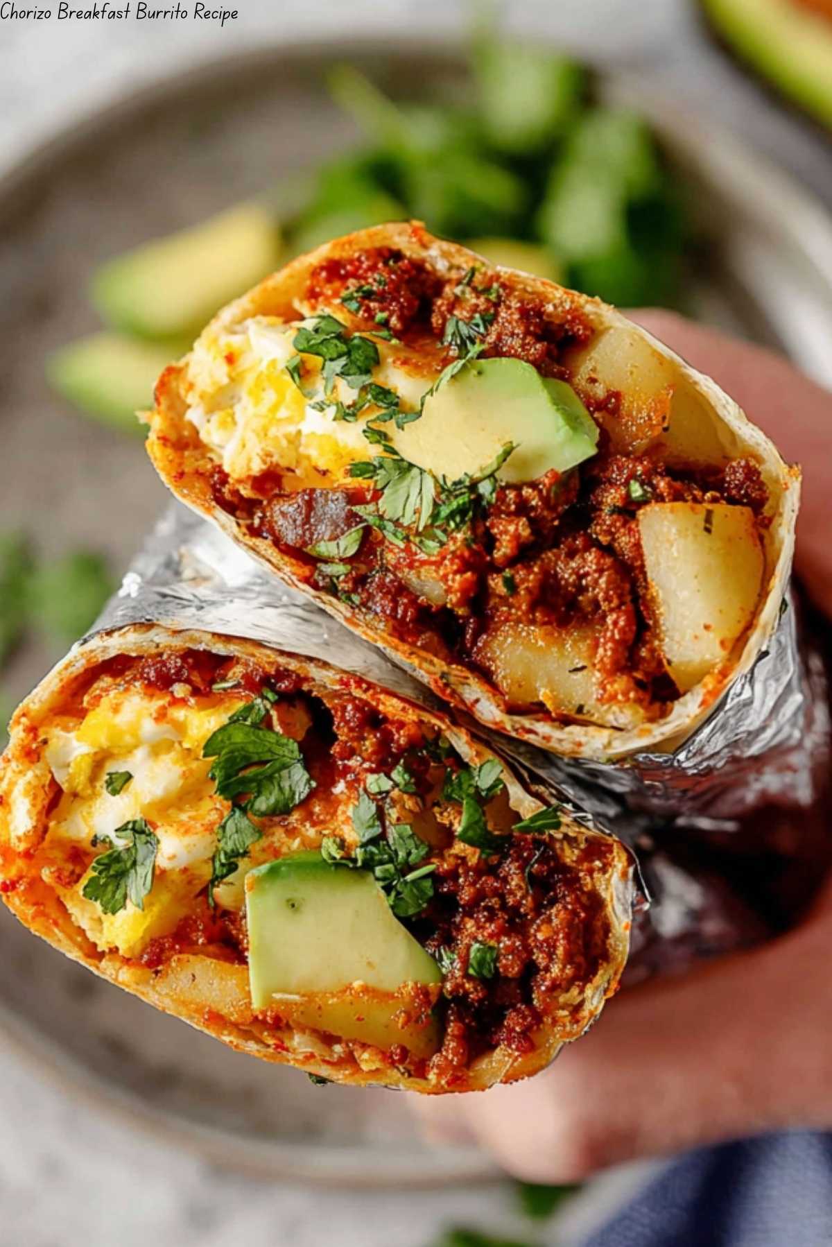 Chorizo Breakfast Burrito Recipe