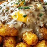 Tater Tot Breakfast Bowl with Sausage Gravy