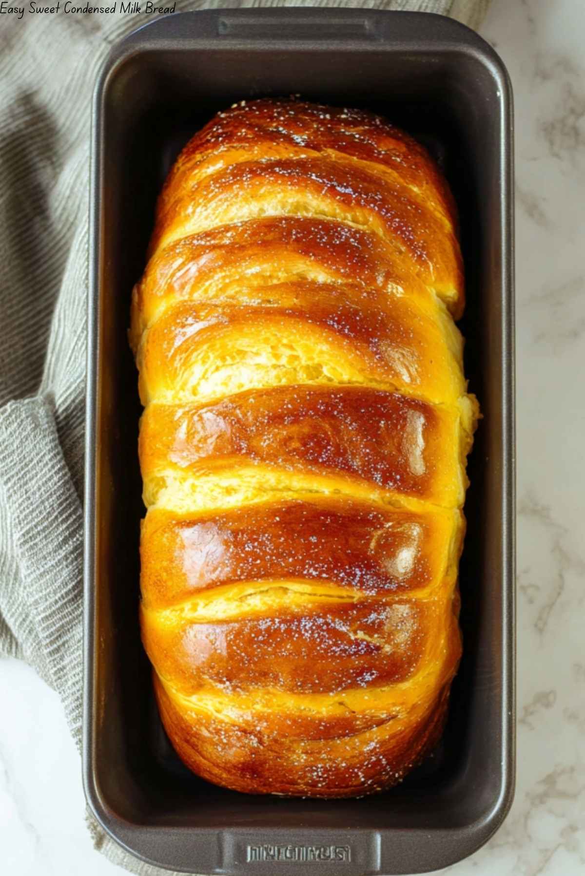 Easy Sweet Condensed Milk Bread