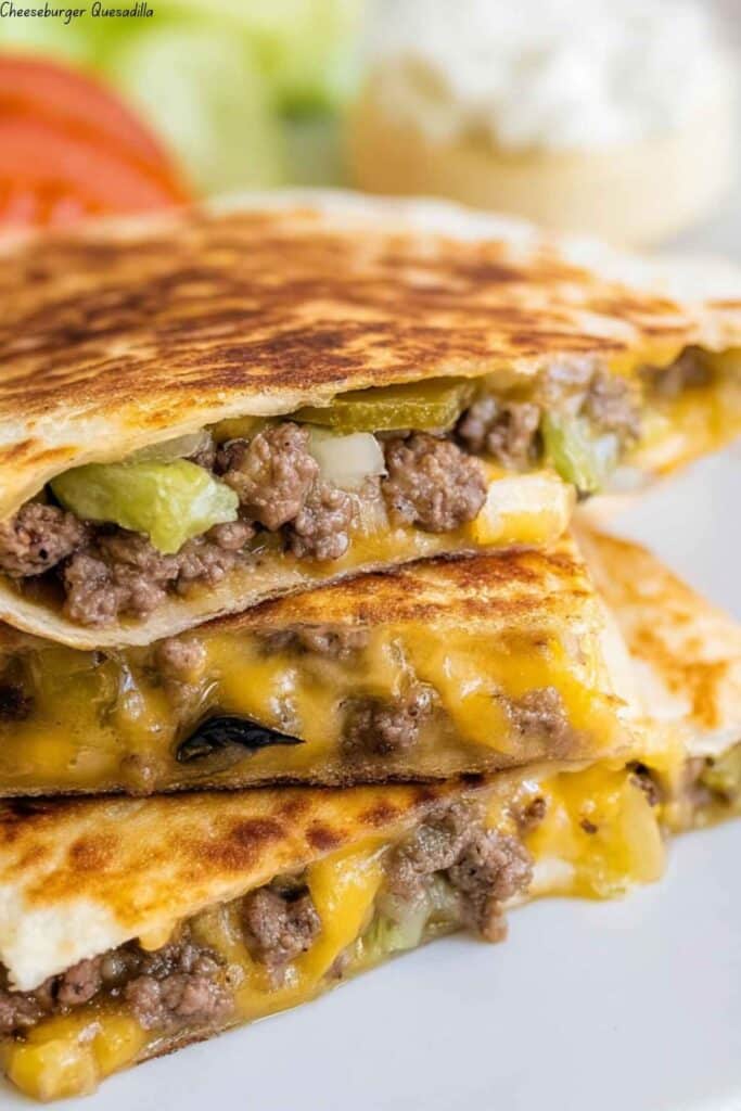 Cheeseburger Quesadilla