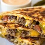Cheeseburger Quesadilla