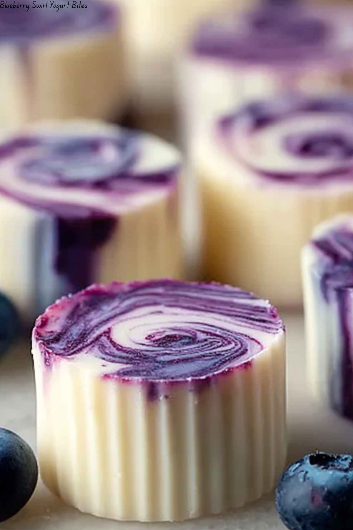 Blueberry Swirl Yogurt Bites