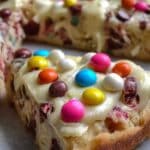 White Chocolate Brownie Pizza