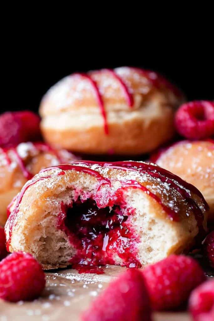 Baked Raspberry Donuts