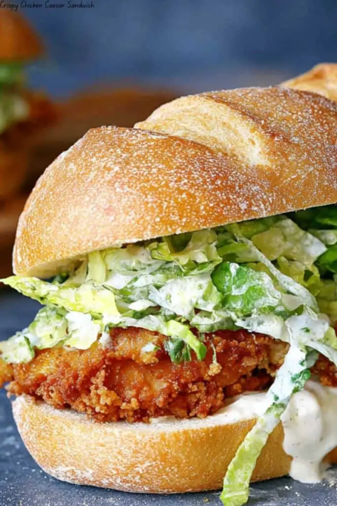 Crispy Chicken Caesar Sandwich 4 Crispy Chicken Caesar Sandwich