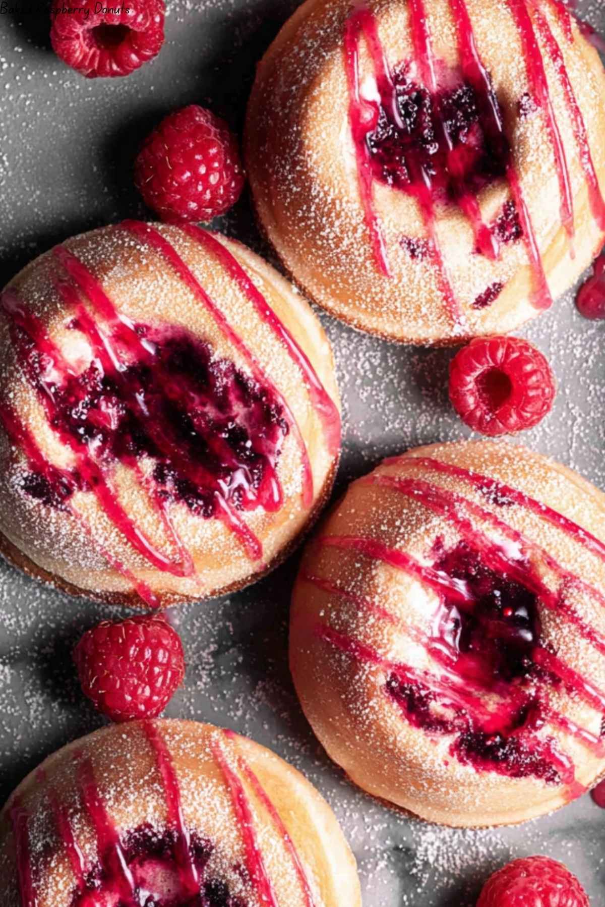 Baked Raspberry Donuts